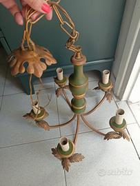 lampadario vintage stile fiorentino 