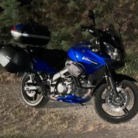 VStrom 650 DL 2008 con tris di borse