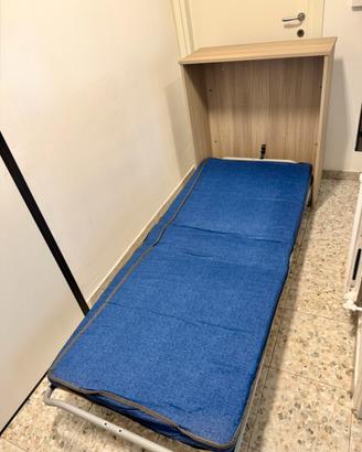 Letto singolo pieghevole come nuovo