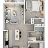 Bilocale con posto auto e spese minime