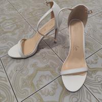 Sandali bianchi tacco alto