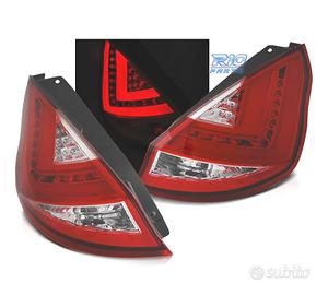 FANALI FORD FIESTA MK7 12-17 BARRE LUMINOSE ROSSO 