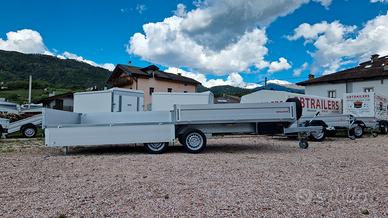 Carrello rimorchio auto doppio asse