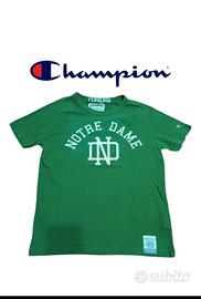 T-shirt Champion Vintage Notre Dame Verde taglia S