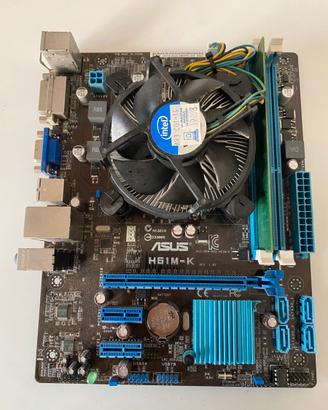Bundle scheda madre Asus 1155 i3 i5 i7 DDR4 4GB
