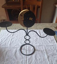 Portacandele etnico sole/luna