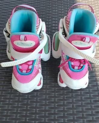 Pattini bambina HUDORA con ruote misura regolabile