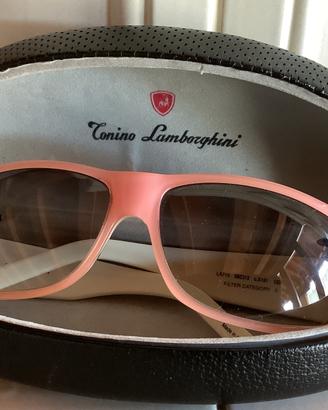 Occhiali vintage Tonino Lamborghini rosa fumé