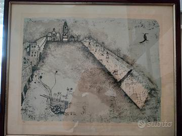 Ossi Czinner - Litografia firmata -Prova d'Artista