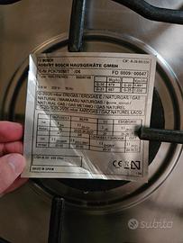 piano cottura gas bosch