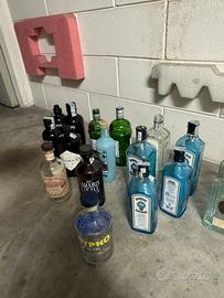 Bottiglie gin vuote