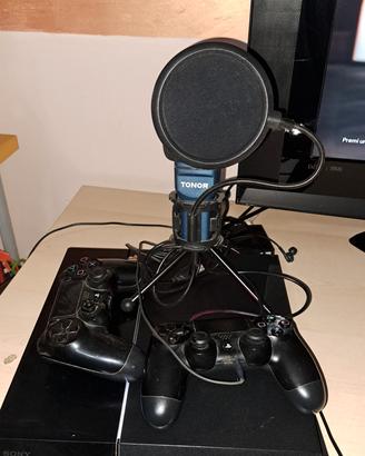 Playstation4 500GB 2 controller + Microfono Gaming