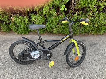 Bici Bambino  Btwin Dark Hero 500 16 pollici