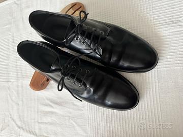 scarpe uomo PELLE nera Alberto Guardiani