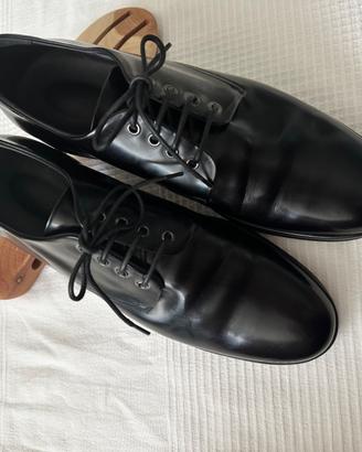 scarpe uomo PELLE nera Alberto Guardiani