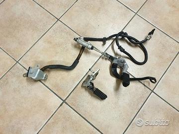 Pedane pilota e impianto freno Honda Transalp 600