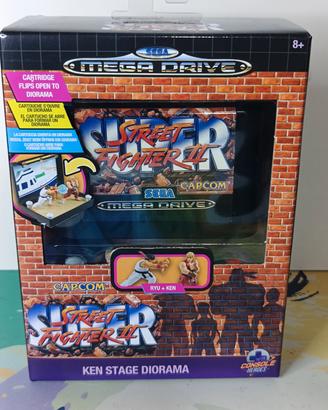 Street Fighter II Ken Stage Diorama Mega Drive