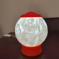 Lampada Litofania Lilo & Stitch