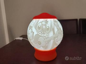 Lampada Litofania Lilo & Stitch