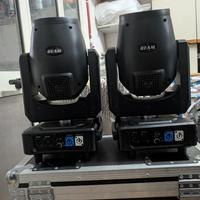 teste mobili beam 230w con flightcase 