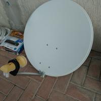 Parabola 60 cm e kit completo decoder 