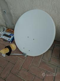 Parabola 60 cm e kit completo decoder 