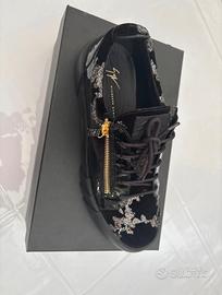 Sneaker Giuseppe Zanotti in velluto glitter tg 45