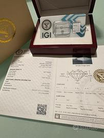Diamante certificato IGI e blisterato