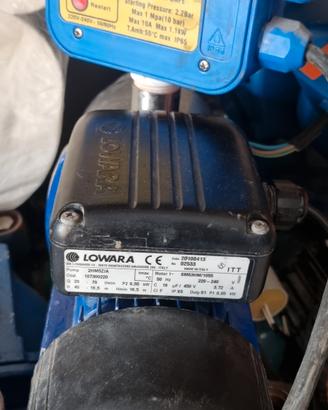motore acqua elettropompa lowara 