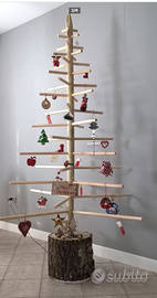 Albero di natale artigianale in legno