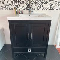 Mobiletto con miscelatore per bagno