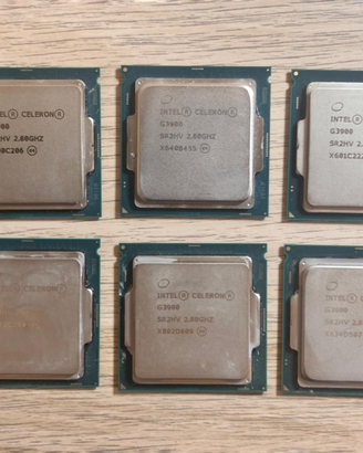 Lotto 6x Intel Celeron G3900