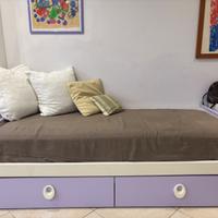 Letto singolo con materasso