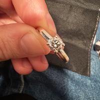 Anello Diamante Solitario 0,52 ct
