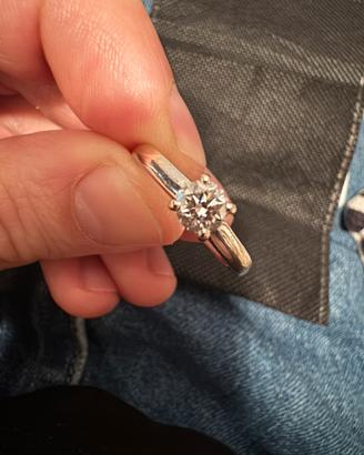 Anello Diamante Solitario 0,52 ct