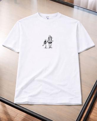 T-shirt bianca cotone | Naruto - Jiraiya