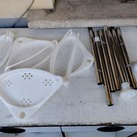 kit porta saponi per doccia a pressione