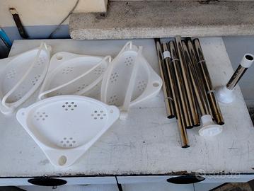 kit porta saponi per doccia a pressione