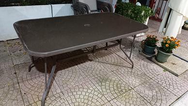 Tavolo e 6 sedie in ferro da esterno