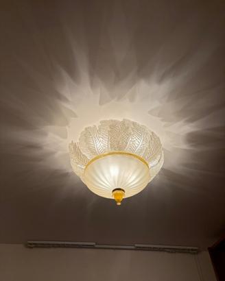 Plafoniera in vetro di murano