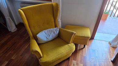 Poltrona IKEA Strandmon Gialla