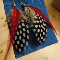 orecchini con piume