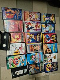 videocassette vhs e video dvd cartoni animati 