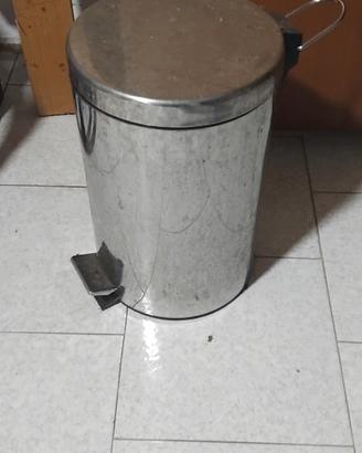 pattumiera inox a pedale 12 lt