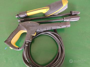 Pistola Karcher con lance e spazzola