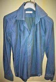 Camicia Nara Blu righe nere