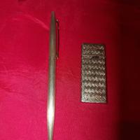 lotto d'argento penna accendino