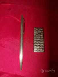 lotto d'argento penna accendino