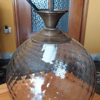 lampadario palla di vetro
