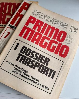 Lotto 5 Riviste Storiche PRIMO MAGGIO (1976-1979)